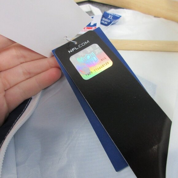 NFL New England Patriots x Staple Navy Print 1/4 Zip Windbreaker Jacket XL 406 - Picture 7 of 15